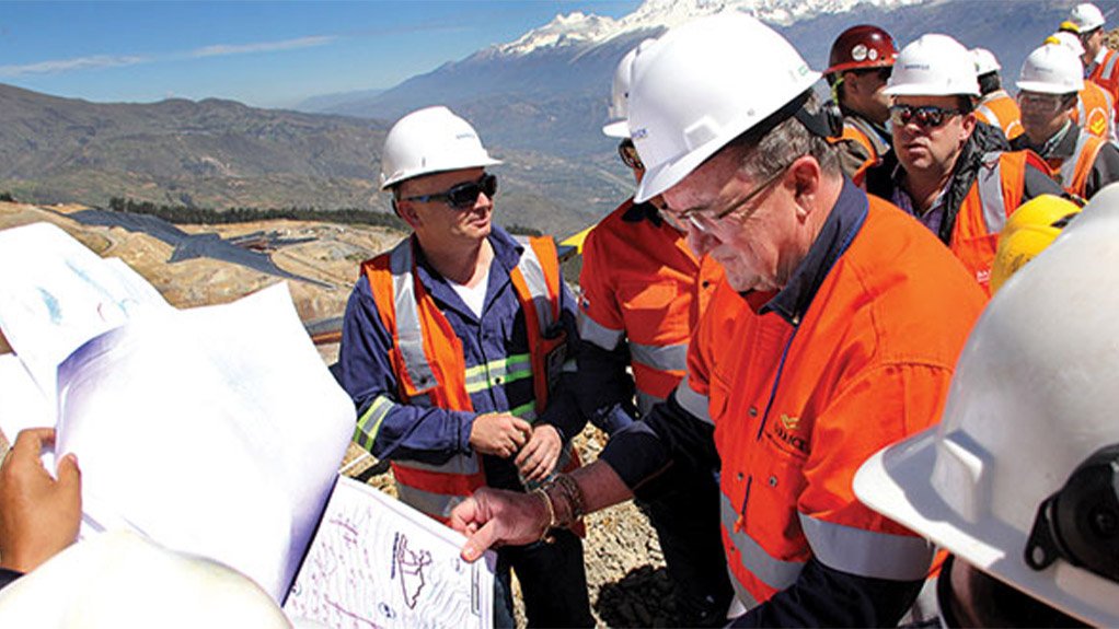 Barrick CEO Mark Bristow during his tour of North and Latin American mines earlier this year.