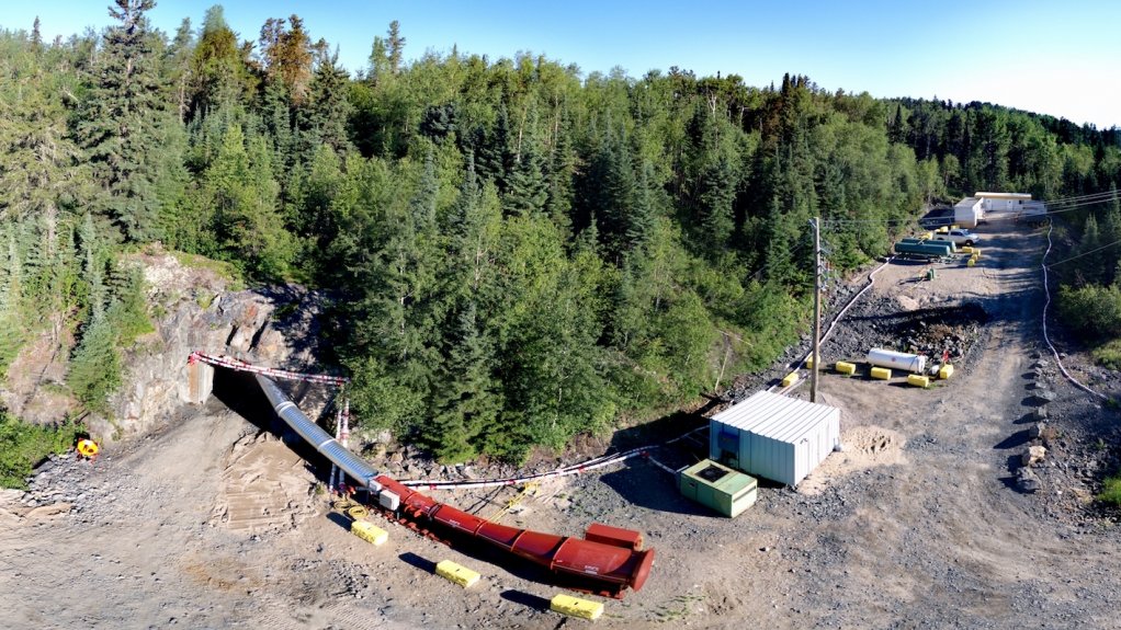 The Madsen Lake portal and ramp.