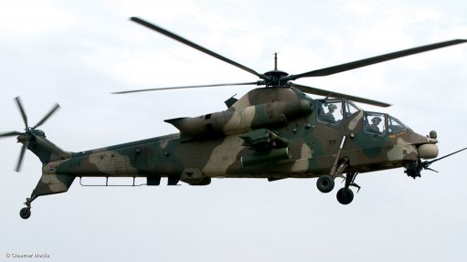 Denel’s flagship product: the Rooivalk (“Kestrel”) attack helicopter