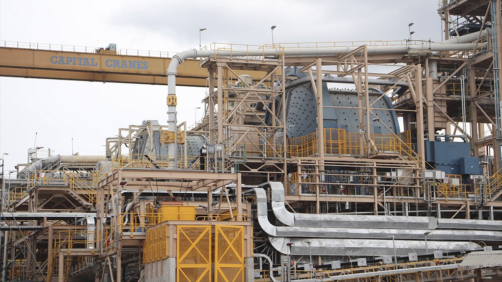 Newmont Goldcorp’s Ahafo mill, in Ghana