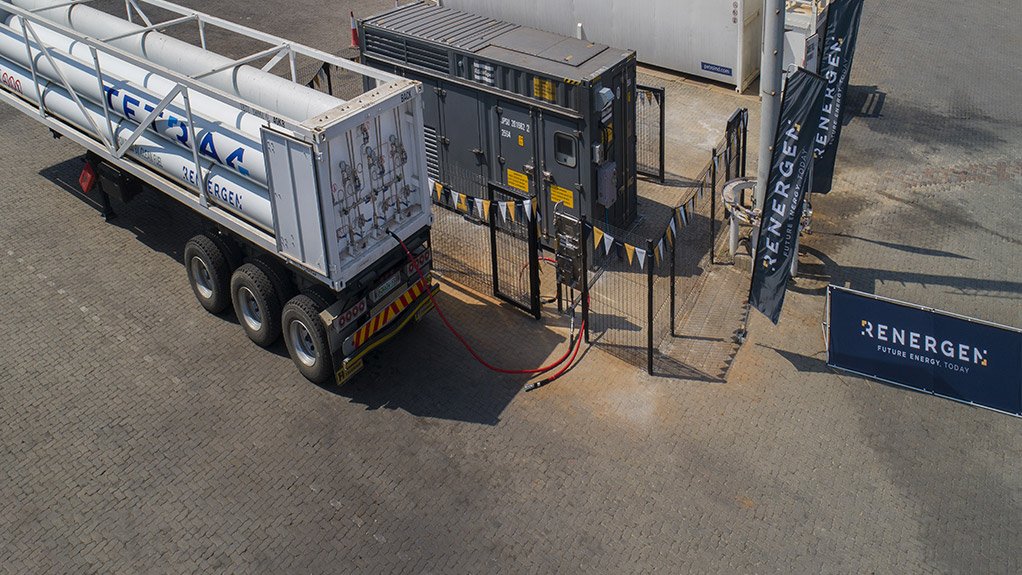 Renergen's second compressed natural gas filling station, in Johannesburg