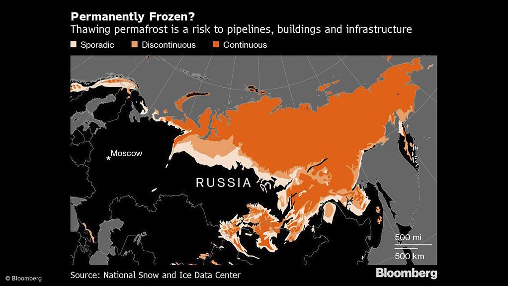 Russia’s thawing permafrost worrying for mining, oil and gas companies