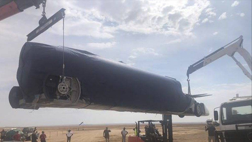 Bloodhound LSR team lands in desert and gears up for high speed runs
