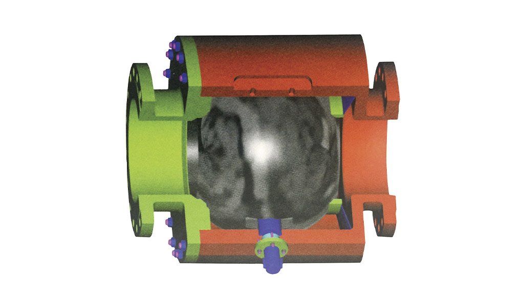 TITAN VALVE The tungsten carbide metal-seated ball valve completes Ultra Control Valves’ range of slurry valves, which also include knife-gate, pinch and diaphragm valves 