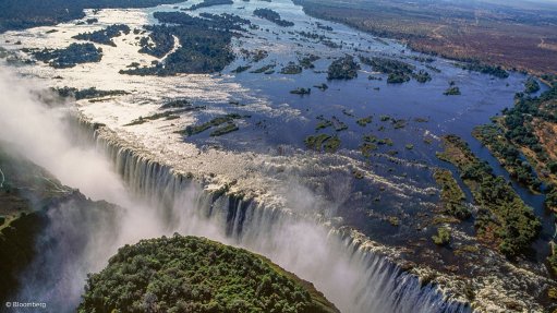 The Victoria Falls before the drought