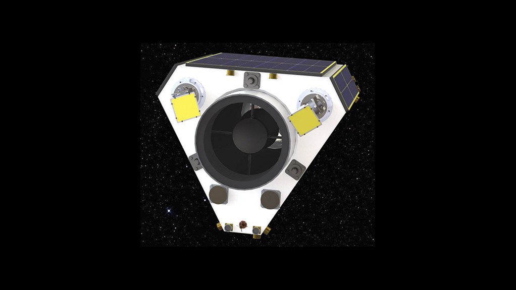FINAL FRONTIER: A computer-generated image of a microsatellite designed by local company Space Commercial Service