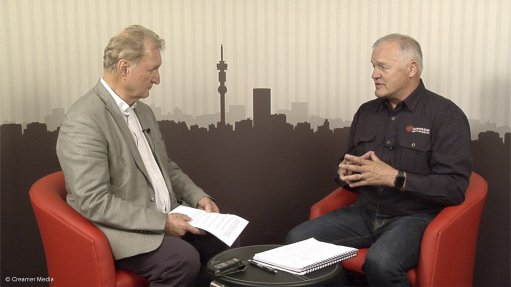 Charles Mostert (right) interviewed by Martin Creamer.