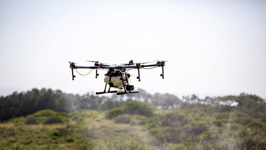 DRONE DEVELOPMENTS Wholesale spraying of sugarcane crops using drones is expected to start in January 2020, with 500 ha treated to date 
