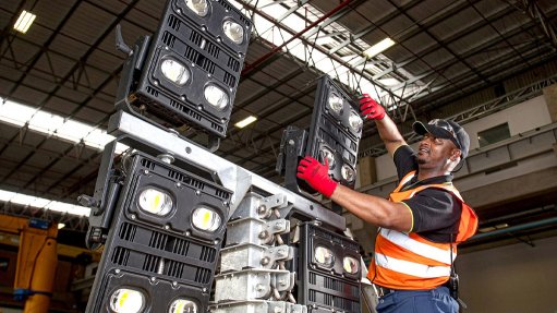 Rand-Air’s portable LED lighting units: placing mines in a favourable light