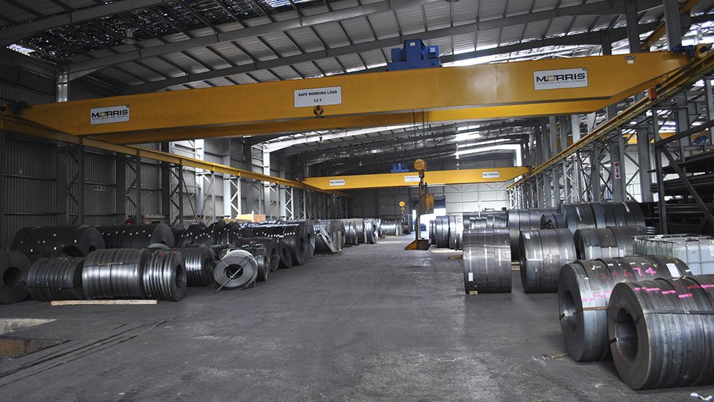 11 Morris / ABUS Overhead Cranes supplied and installed at Africa Steel and Tube
