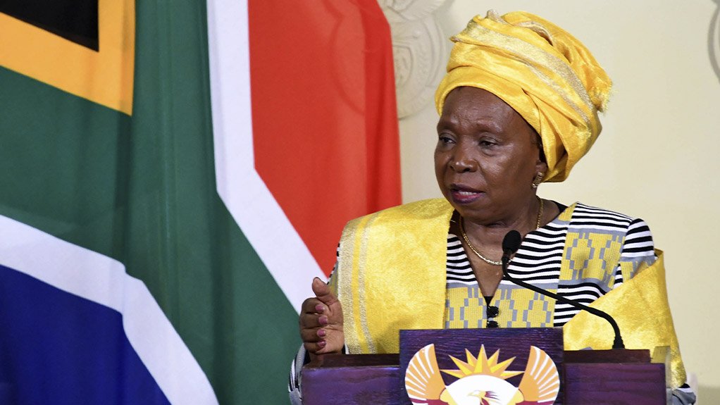 Minister of Cooperative Governance and Traditional Affairs, Dr Nkosazana Dlamini-Zuma