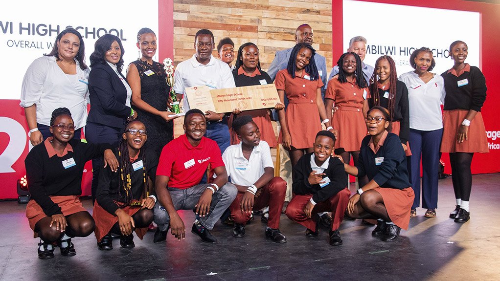 overall winner in the high school catergories, Mbilwi High School from Limpopo