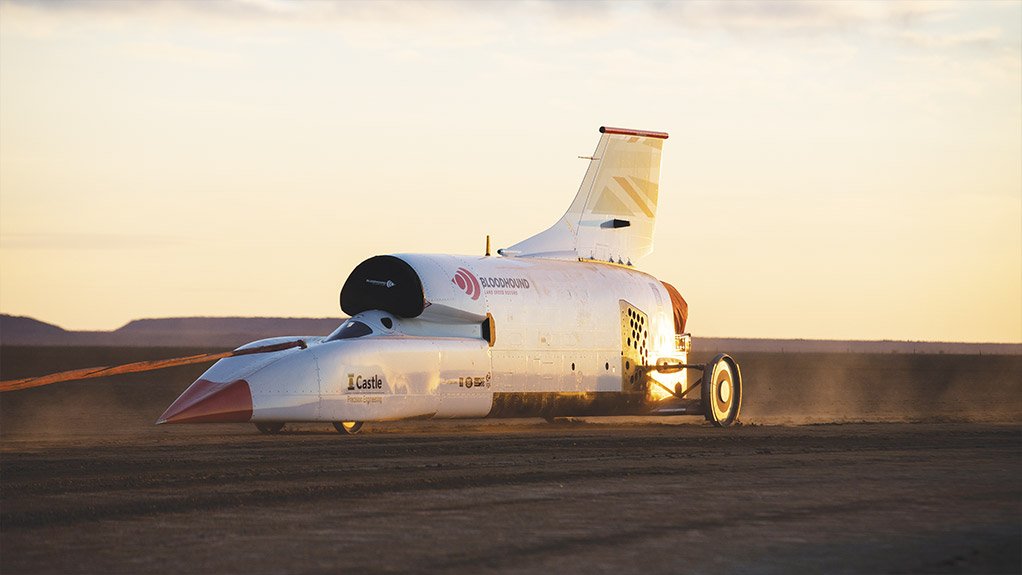 ONE SMALL STEP . . . The 2019 test runs focused on everything related to the desert, such as how the Bloodhound’s wheels interacted with the surface
