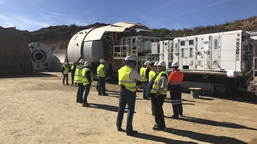 MTB TESTING Master Drilling is undertaking field testing of its mobile tunnel borer at platinum producer Northam Platinum’s Eland mine, in the North West