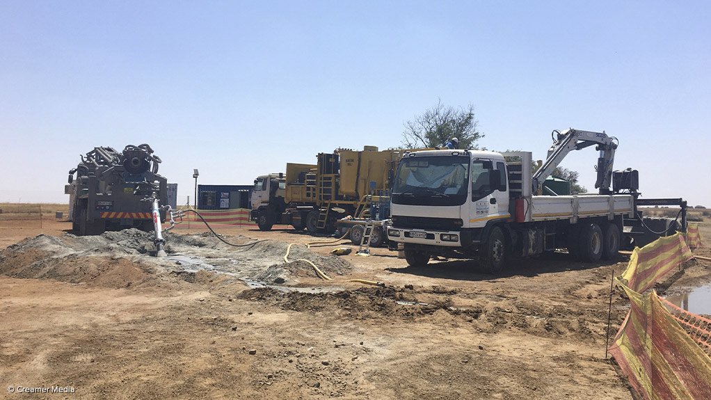 The drill site at Renergen's Virginia gas project