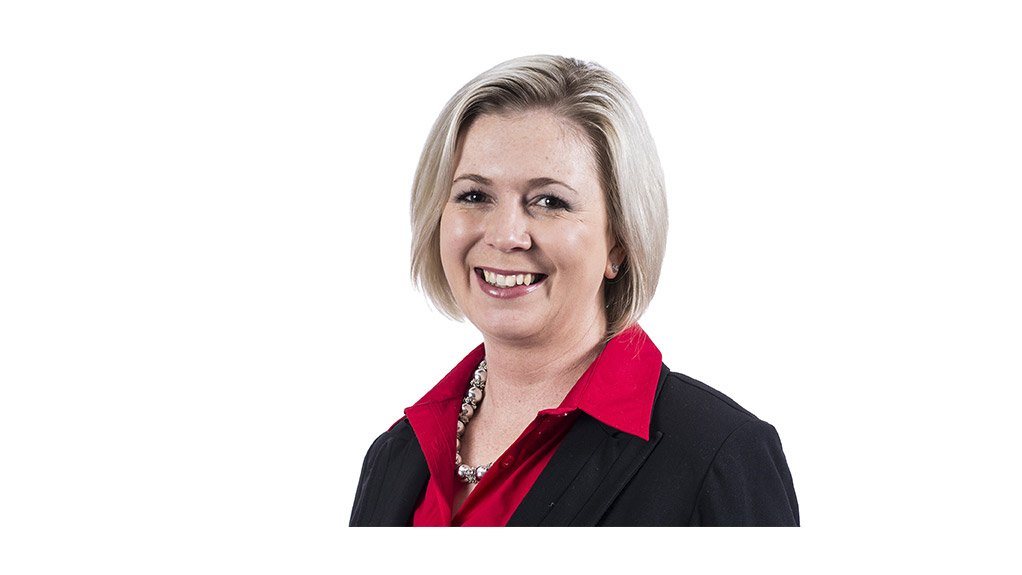 Harmony Gold company secretary Riana Bisschoff 