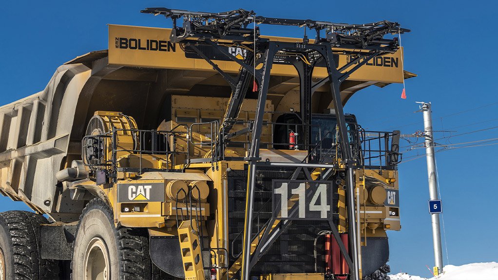 Caterpillar introduces trolley assist system for Cat® electric drive mining trucks