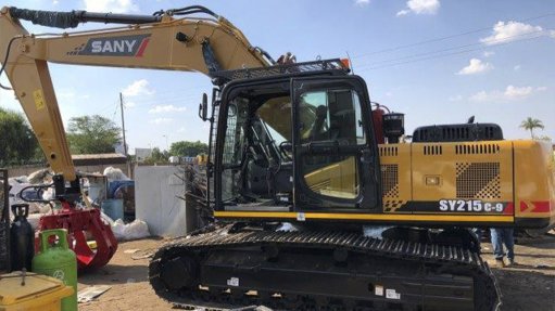 SANY SY215 excavator with grab boosts productivity at scrapyard
