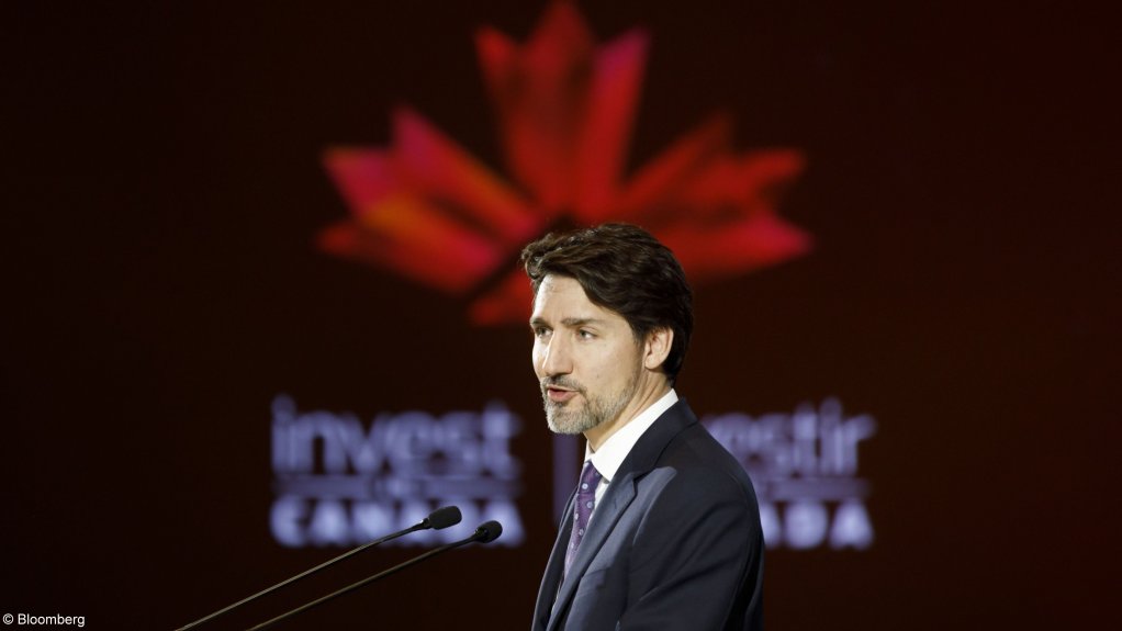 Canadian Prime Minister Justin Trudeau at the Prospectors and Developers Association of Canada convention in Toronto on Monday.