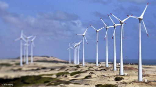 A wind farm operating in Brazil