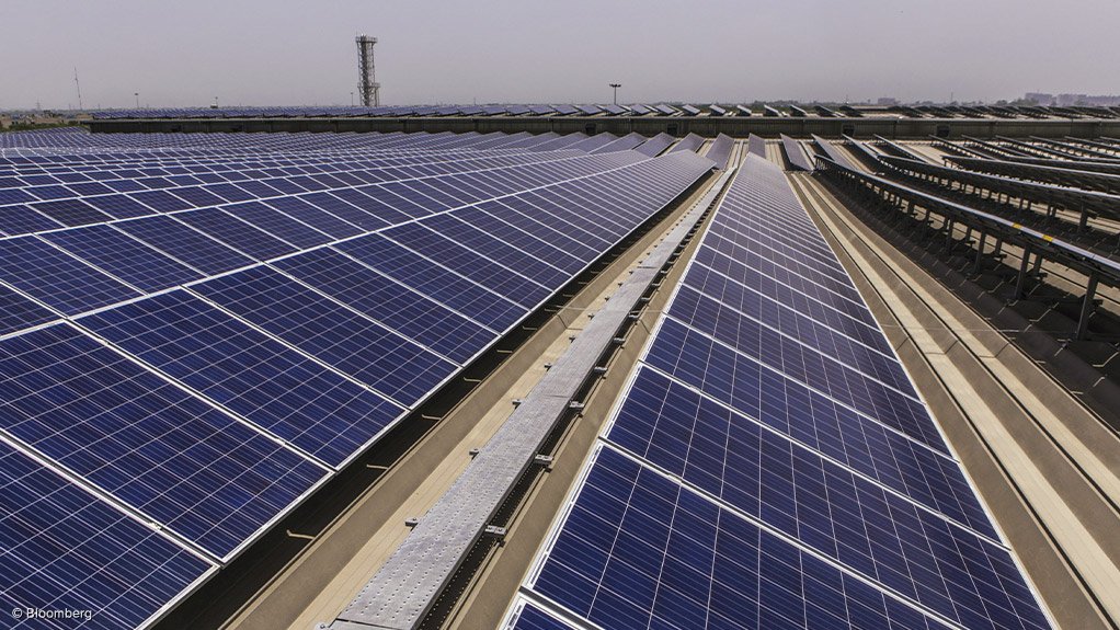 A solar PV plant in India