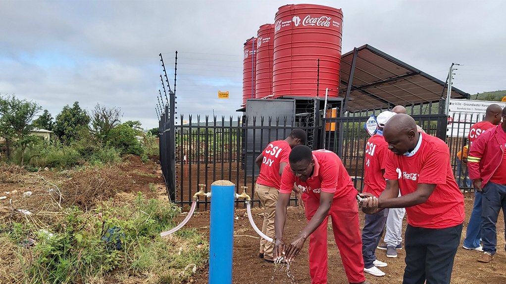 Coca-Cola Beverages South Africa's first off-grid, solar-powered water harvesting and treatment project, in the Tshikota village
