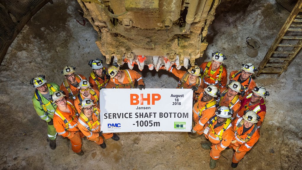 HITTING ROCK BOTTOM The Jansen project was the first time globally that mining shafts have been sunk successfully using only mechanical excavation 