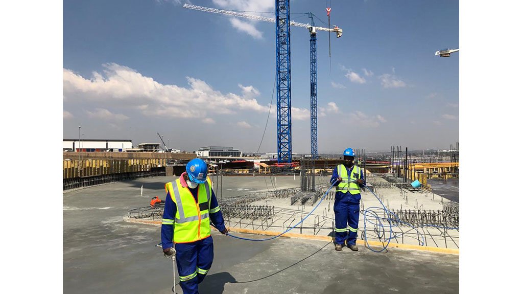The solution is applied within 24 hours of placement of the concrete and once the substrate is hard enough to accommodate the application team.
