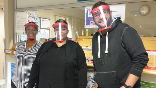 UJ Makerspace 3D printing face shields for hospital staff