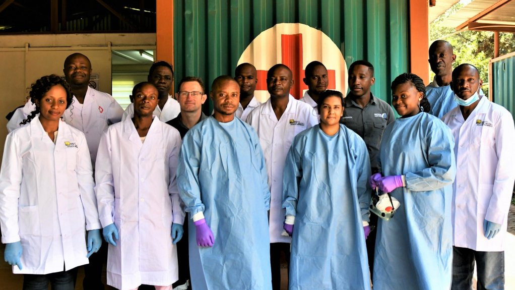 Members of the on-site medical team at Kamoa-Kakula, in the Democratic Republic of Congo.