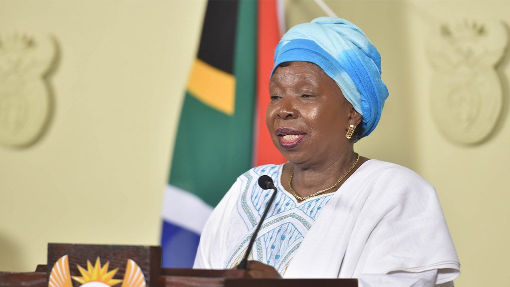 Minister of Cooperative Governance and Traditional affairs, Dr Nkosazana Dlamini-Zuma 