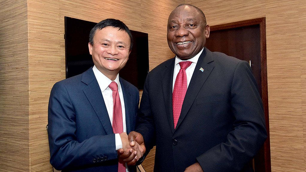 Alibaba Founder Jack Ma & President Cyril Ramaphosa (26/10/2018)