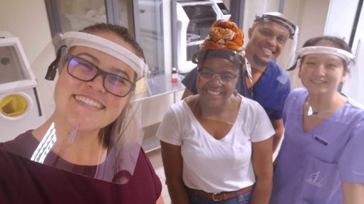 Stellenbosch University has started producing visors for healthcare workers