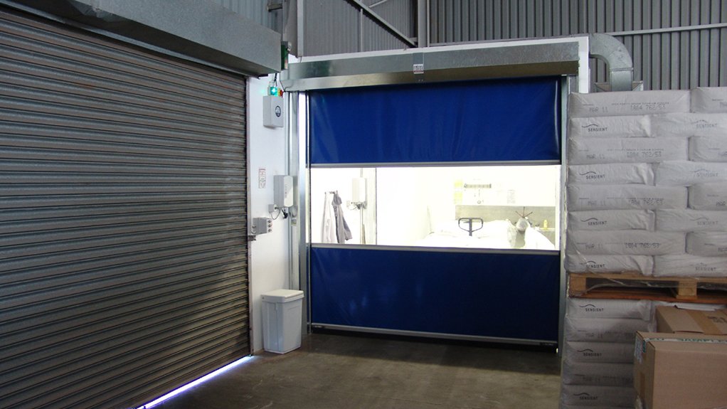 High speed doors reduce the influx of insects and other airborne contaminants that negatively impact on product quality