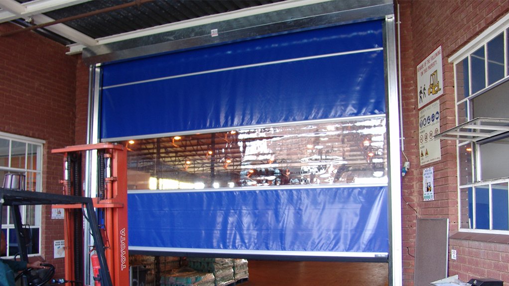 High speed roll up doors allow for rapid opening and closing.