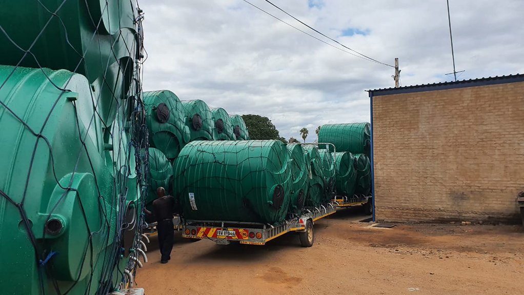 500 water tanks delivered for reliable water supply in Mpumalanga