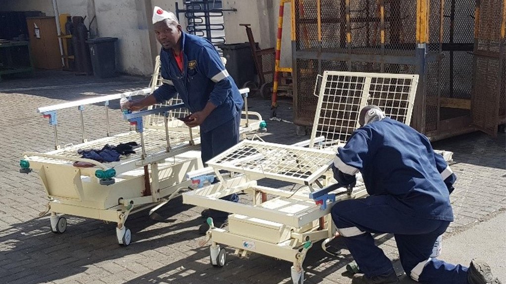 Namdock’s fabrication expertise helps Walvis Bay hospital get ‘ship-shape’ and ready to combat COVID-19