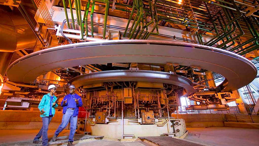 Inside the Anglo Converter Plant.