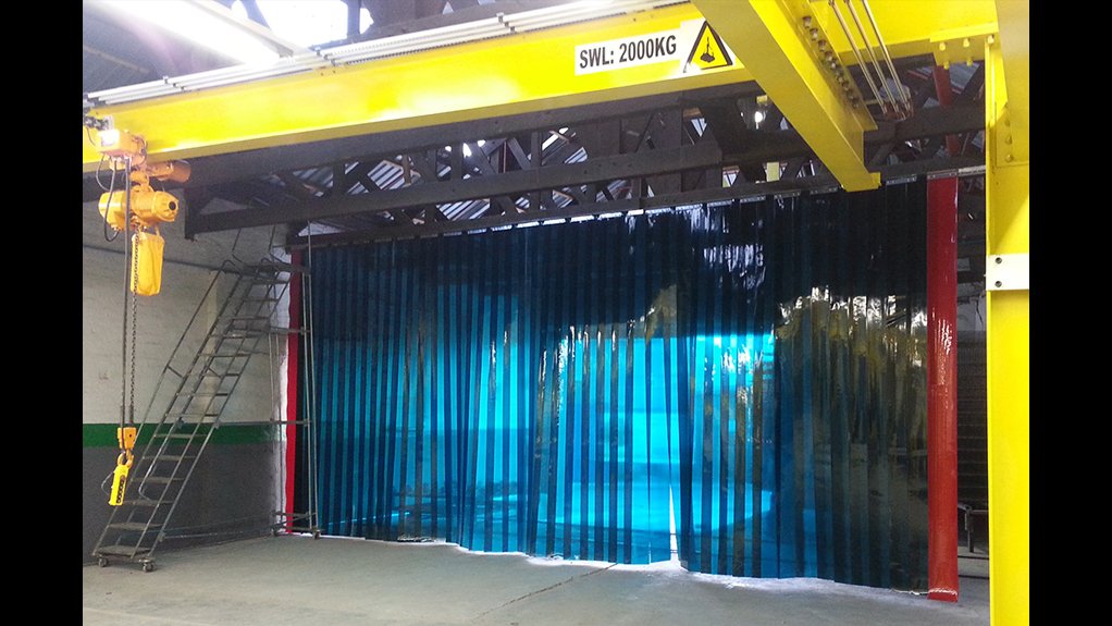 Apex welding and safety screens in a workplace
