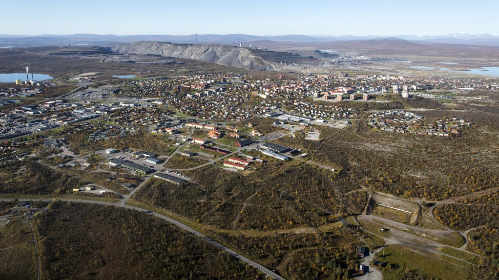 Aerial view of Kiruna
