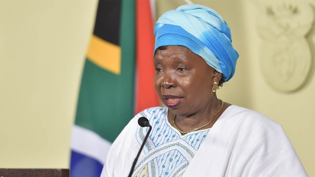 Minister of Cooperative Governance and Traditional Affairs Nkosazana Dlamini-Zuma