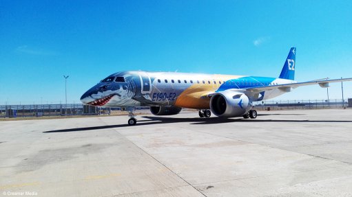 An Embraer E190-E2 airliner