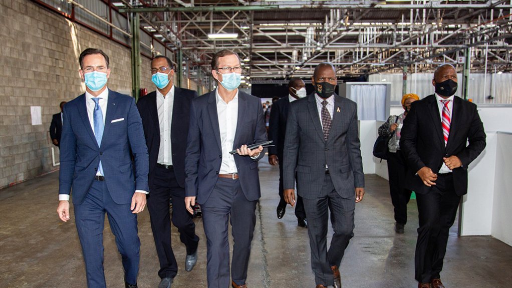 Volkswagen hands over first phase of Covid-19 temporary medical facility