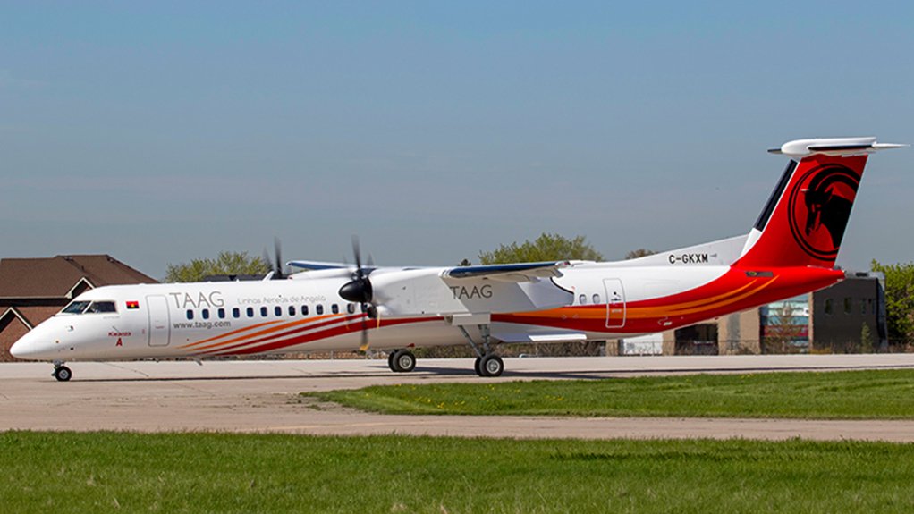 TAAG’s first DHC Dash 8-400 airliner