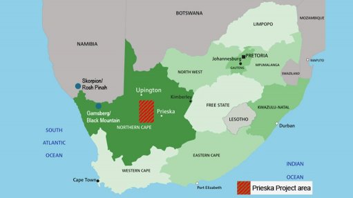 Orion is developing the Prieska copper-and-zinc project in the Northern Cape.