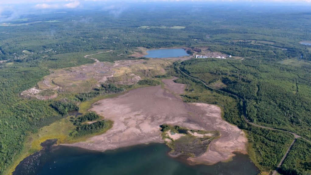An aerial view of the Scotia mine site, near Halifax.