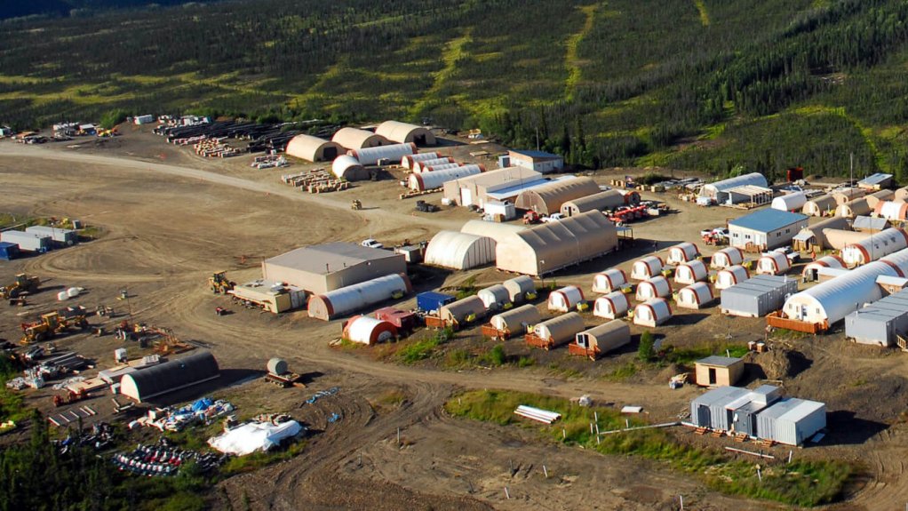 The Donlin camp, in Alaska.