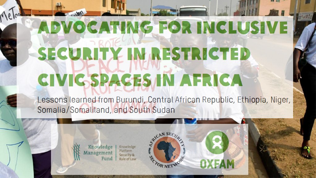  Advocating for inclusive security in restricted civic spaces in Africa