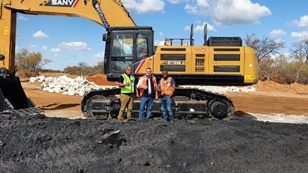 Goscor Earthmoving Equipment makes inroads into Lephalale with sale of SANY SY750 excavator