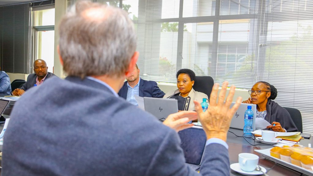KZN MEC for Economic Development, Tourism And Environmental Affairs And Leader of Government Business, Nomusa Dube-Ncube during a meeting with Toyota South Africa 